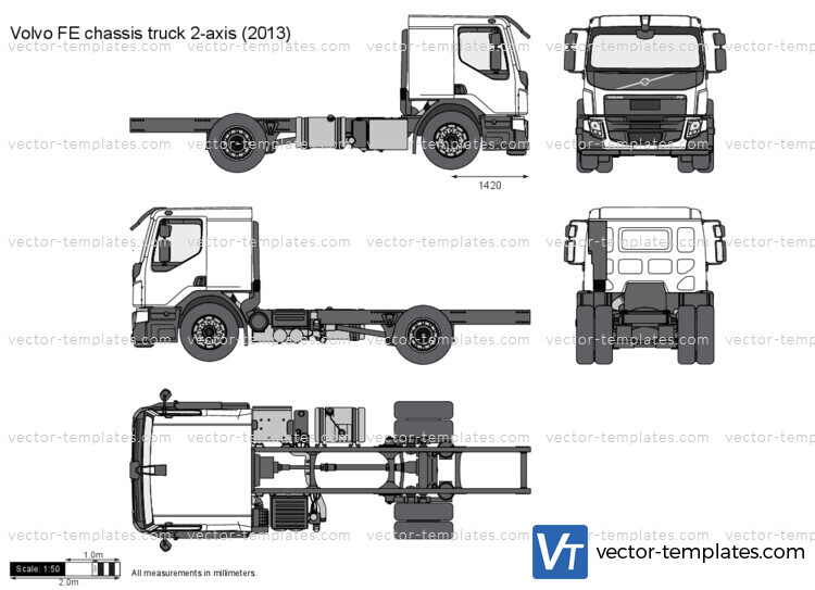 Volvo FE chassis truck 2-axis