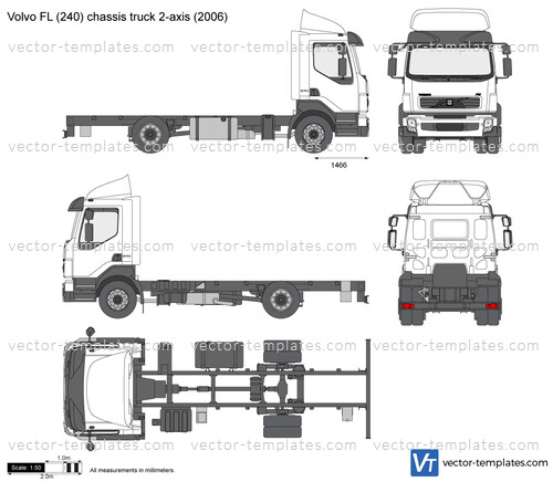 Volvo FL (240) chassis truck 2-axis