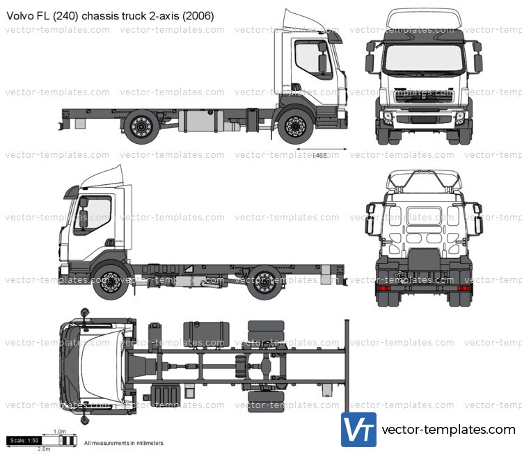 Volvo FL (240) chassis truck 2-axis