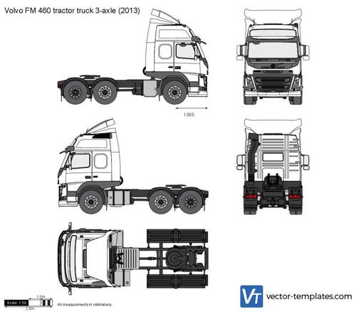 Volvo FM 460 tractor truck 3-axle