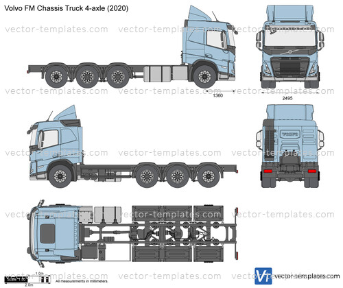 Volvo FM Chassis Truck 4-axle