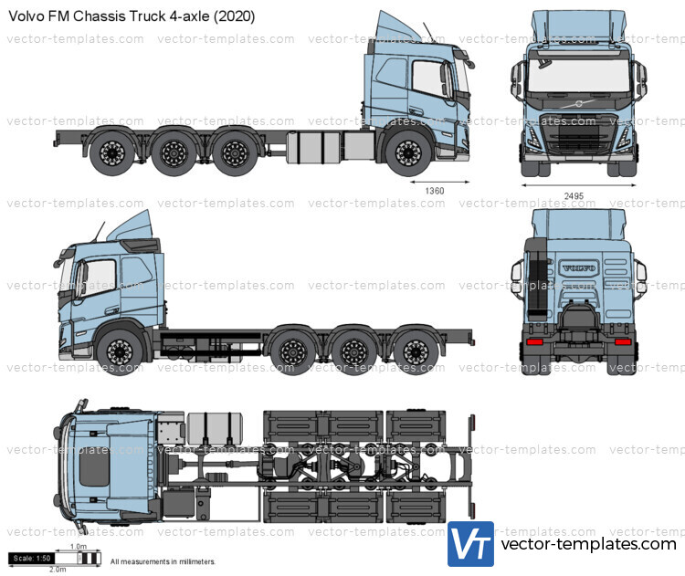 Volvo FM Chassis Truck 4-axle