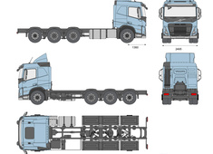 Volvo FM Chassis Truck 4-axle