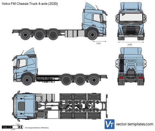 Volvo FM Chassis Truck 4-axle