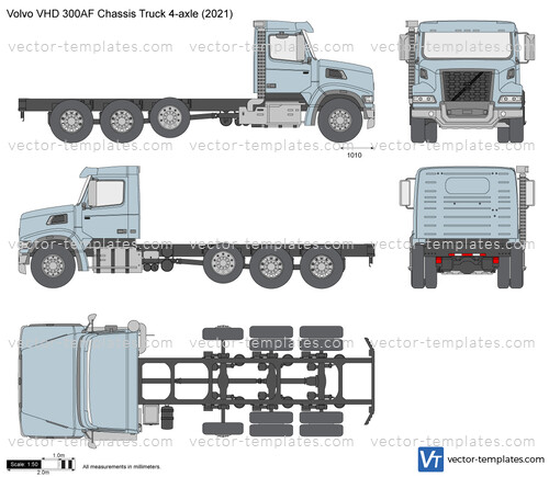 Volvo VHD 300AF Chassis Truck 4-axle