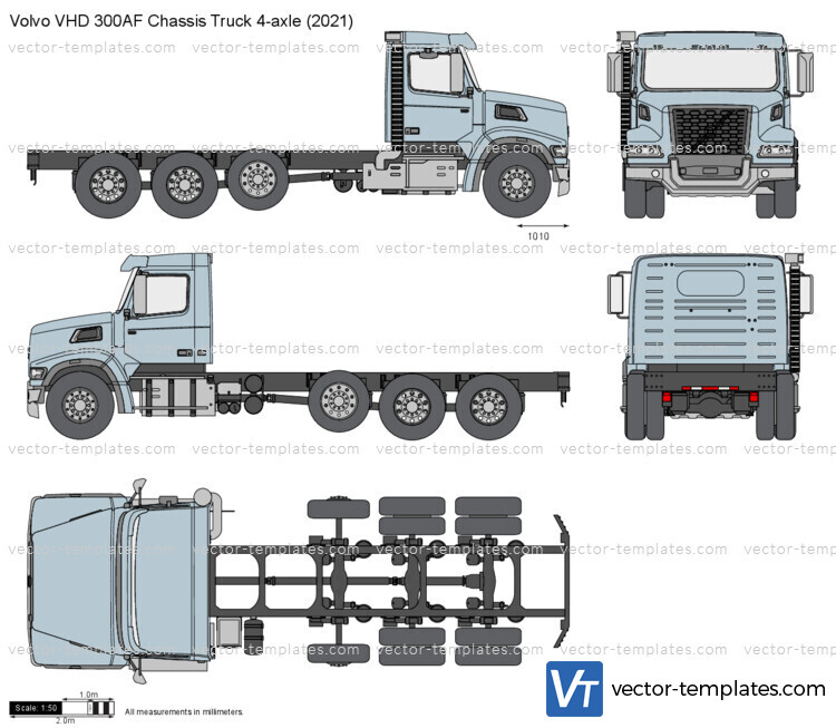 Volvo VHD 300AF Chassis Truck 4-axle