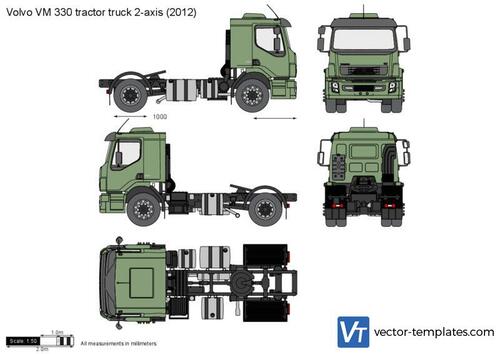 Volvo VM 330 tractor truck 2-axis