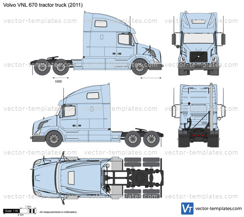 Volvo VNL 670 tractor truck