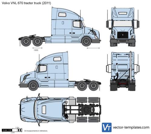 Volvo VNL 670 tractor truck