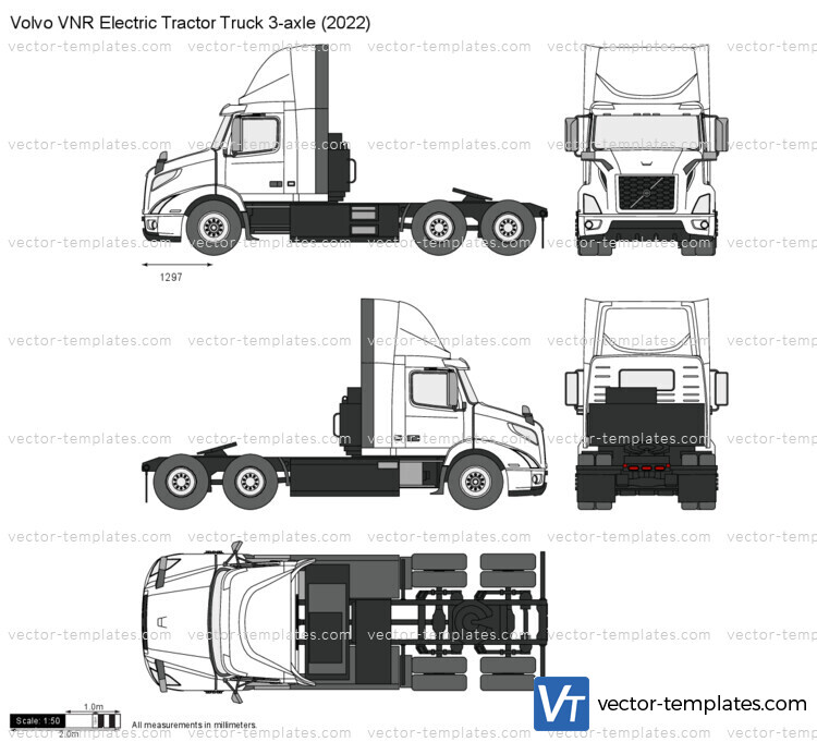 Volvo VNR Electric Tractor Truck 3-axle