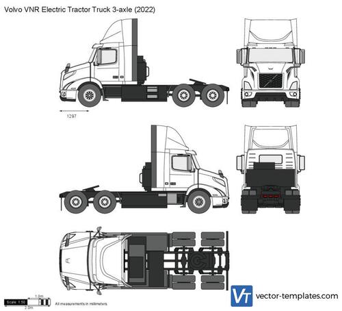 Volvo VNR Electric Tractor Truck 3-axle