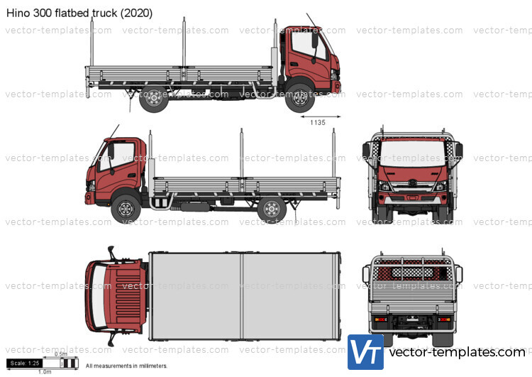 Hino 300 flatbed truck