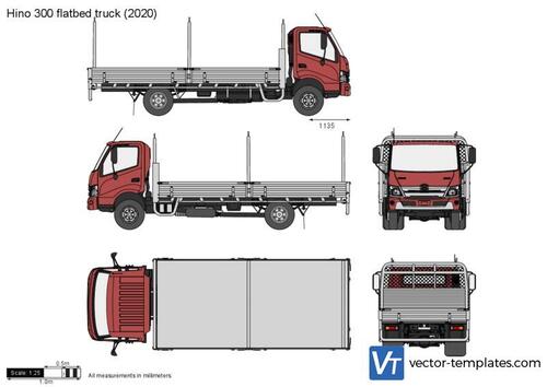 Hino 300 flatbed truck