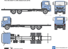 Hino 500 2626 FC LWB chassis truck