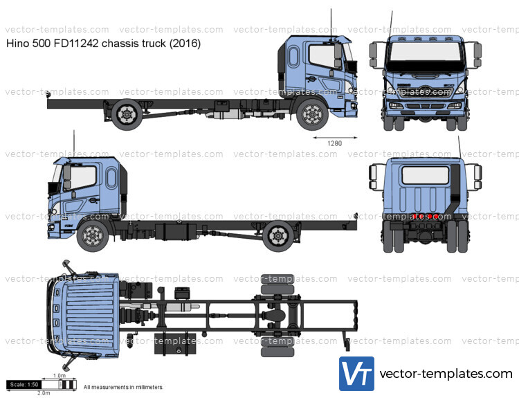 Hino 500 FD11242 chassis truck