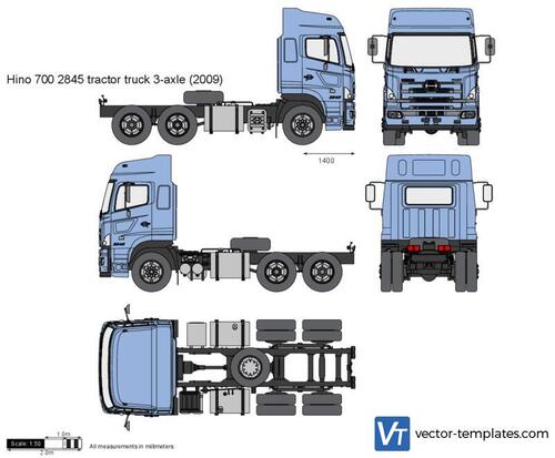 Hino 700 2845 tractor truck 3-axle