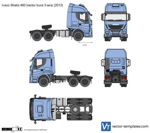 Iveco Stralis 460 tractor truck 3-axis