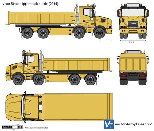 Iveco Strator tipper truck 4-axle