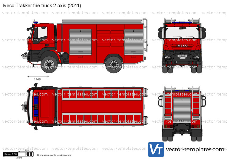 Iveco Trakker fire truck 2-axis