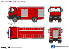 Iveco Trakker fire truck 2-axis