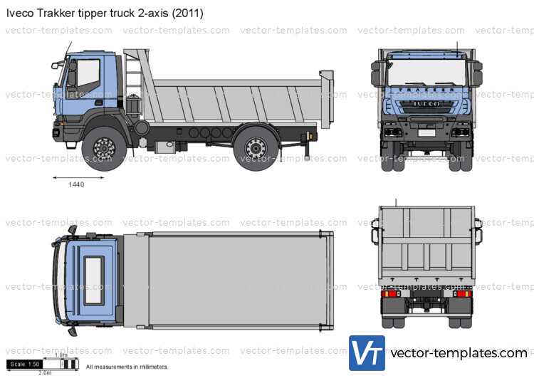 Iveco Trakker tipper truck 2-axis