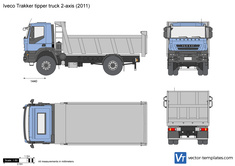 Iveco Trakker tipper truck 2-axis