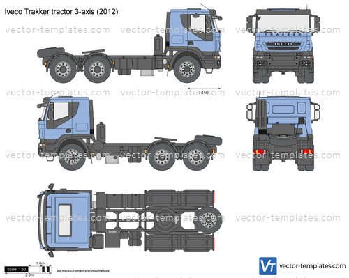 Iveco Trakker tractor 3-axis
