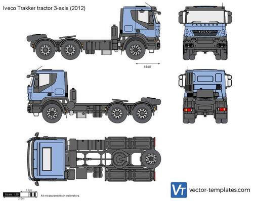 Iveco Trakker tractor 3-axis