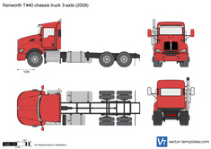 Kenworth T440 chassis truck 3-axle