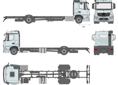 Mercedes-Benz Actros 1835L ClassicSpace M-cab chassis truck 2-axle