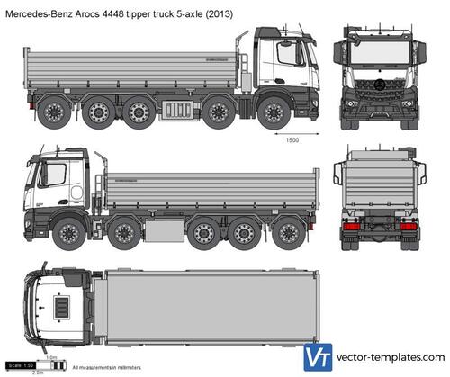 Mercedes-Benz Arocs 4448 tipper truck 5-axle