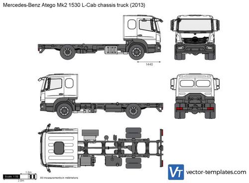 Mercedes-Benz Atego Mk2 1530 L-Cab chassis truck