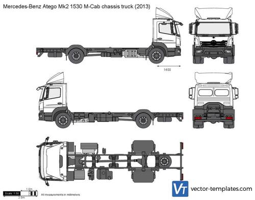 Mercedes-Benz Atego Mk2 1530 M-Cab chassis truck