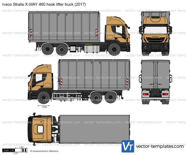 Iveco Stralis X-WAY 460 hook lifter truck