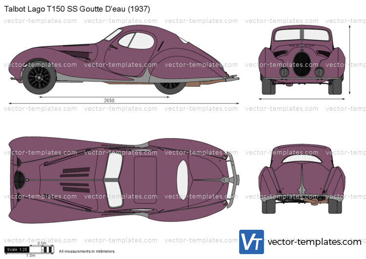 Talbot Lago T150 SS Goutte D'eau