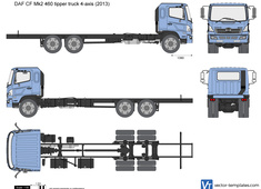 DAF CF Mk2 460 tipper truck 4-axis