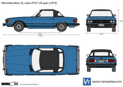 Mercedes-Benz SL-class R107 US-spec