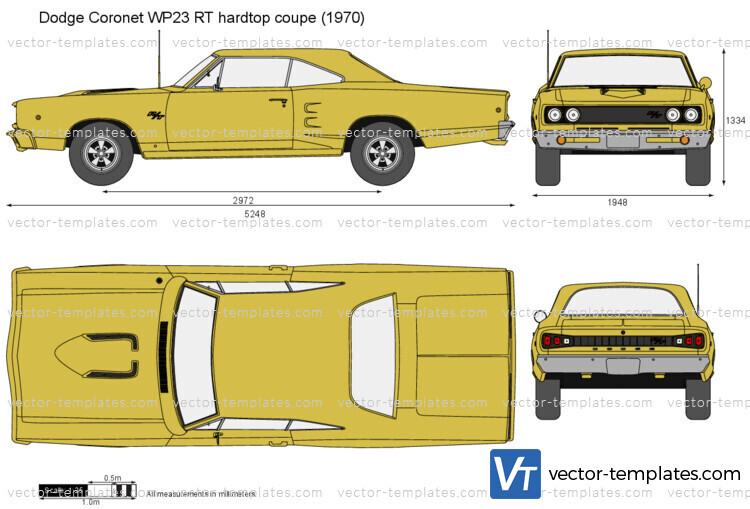 Dodge Coronet WP23 RT hardtop coupe