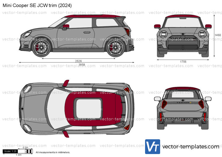 Mini Cooper SE JCW trim