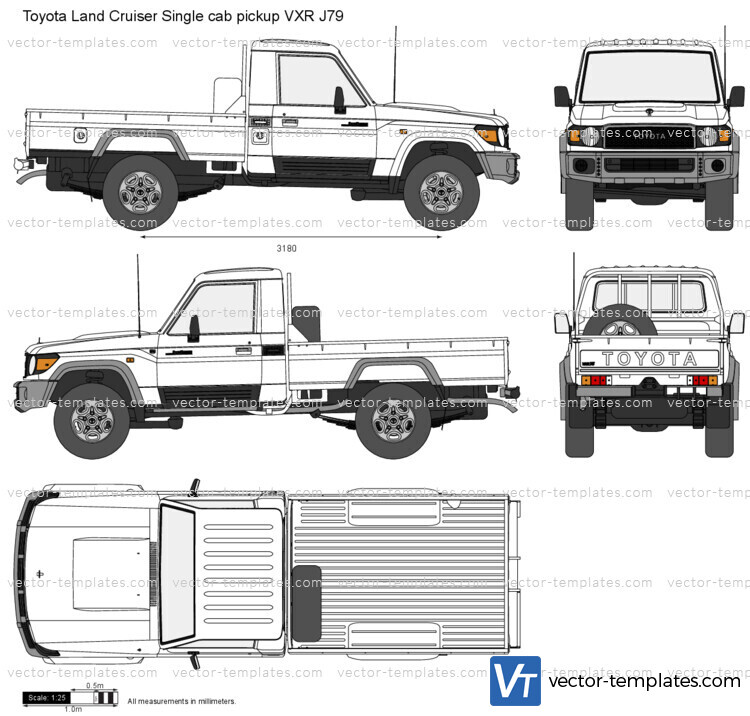 Toyota Land Cruiser Single cab pickup VXR J79