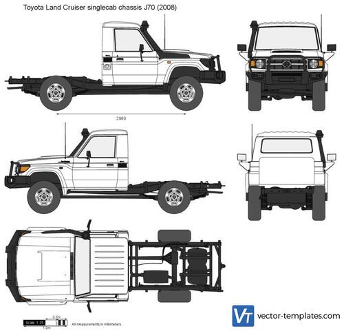 Toyota Land Cruiser singlecab chassis J70