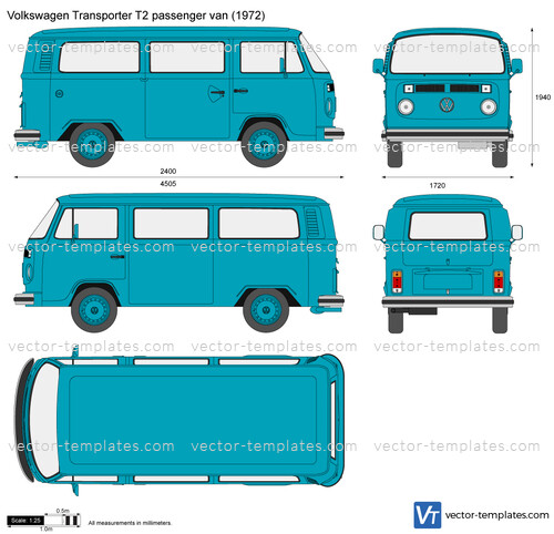 Volkswagen Transporter T2 passenger van