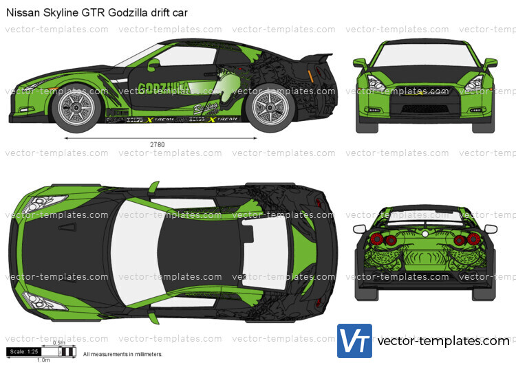 Nissan Skyline GTR Godzilla drift car