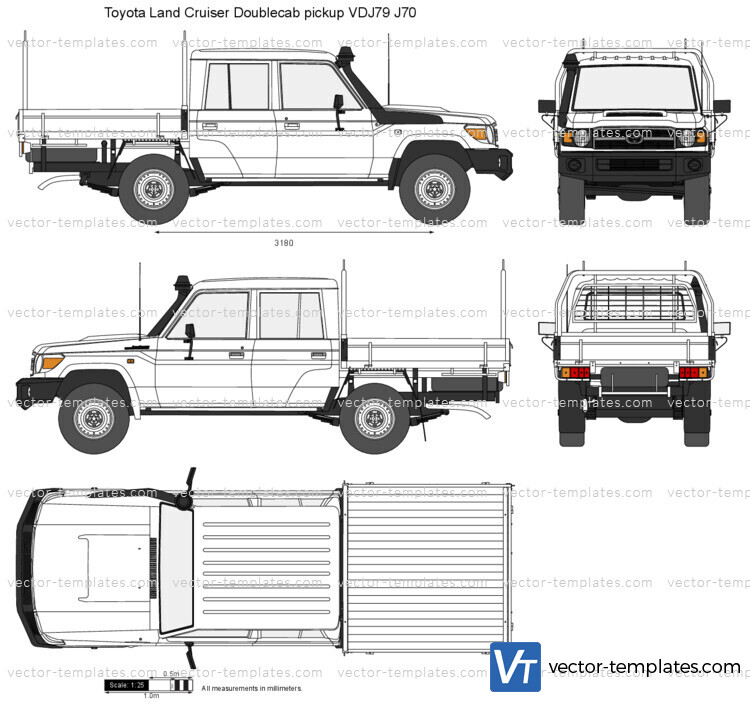 Toyota Land Cruiser Doublecab pickup VDJ79 J70