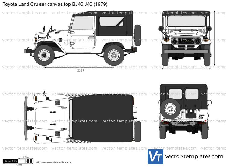 Toyota Land Cruiser canvas top BJ40 J40