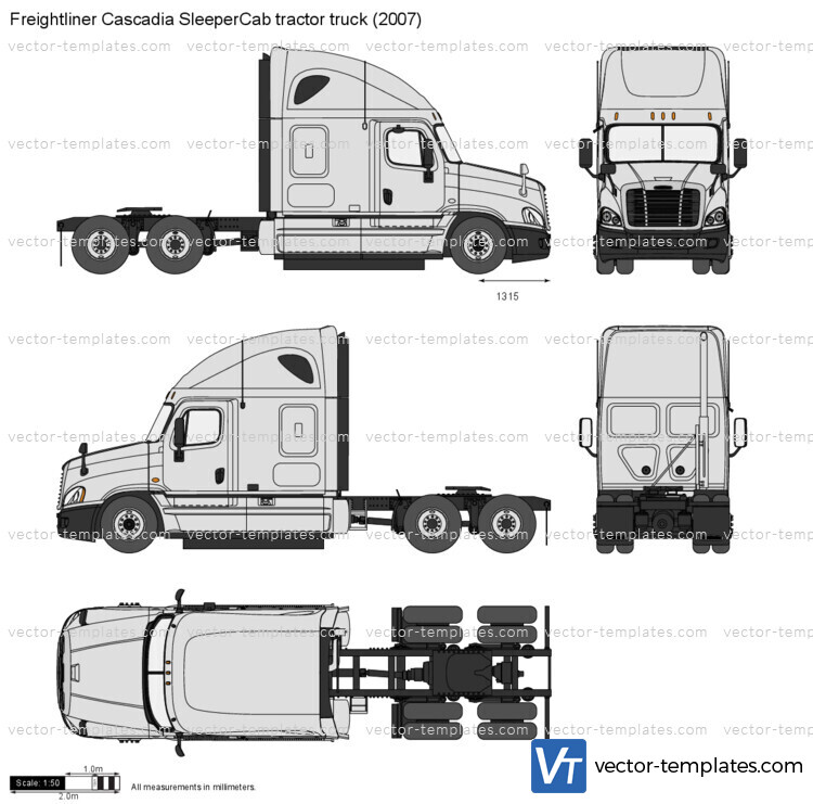 Freightliner Cascadia SleeperCab tractor truck