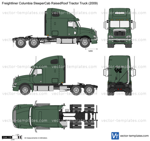 Freightliner Columbia SleeperCab RaisedRoof Tractor Truck