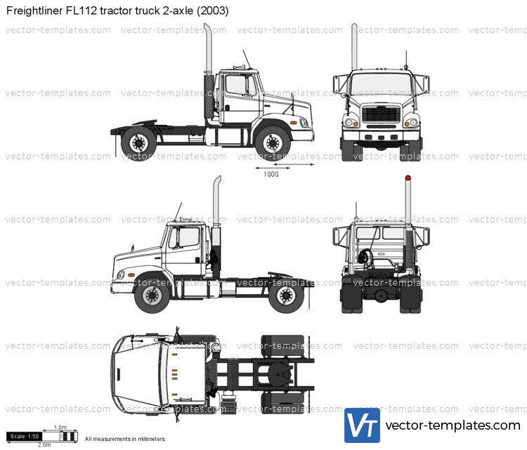 Freightliner FL112 tractor truck 2-axle