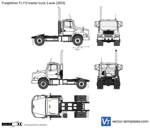 Freightliner FL112 tractor truck 2-axle