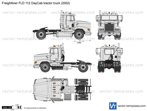 Freightliner FLD 112 DayCab tractor truck